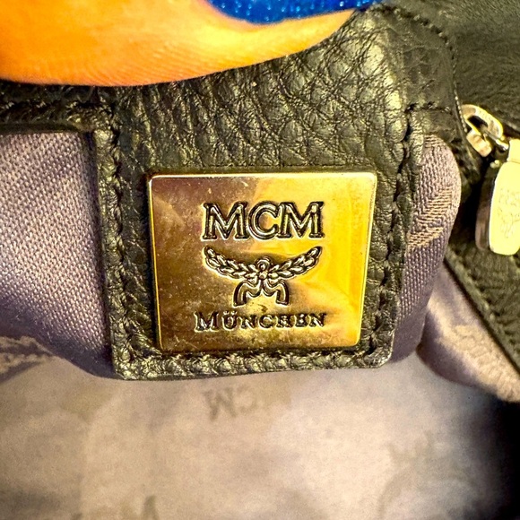 MCM Visetos Nylon Dual Handle Drawstring Shoulder Bag, EUC - Picture 7 of 12